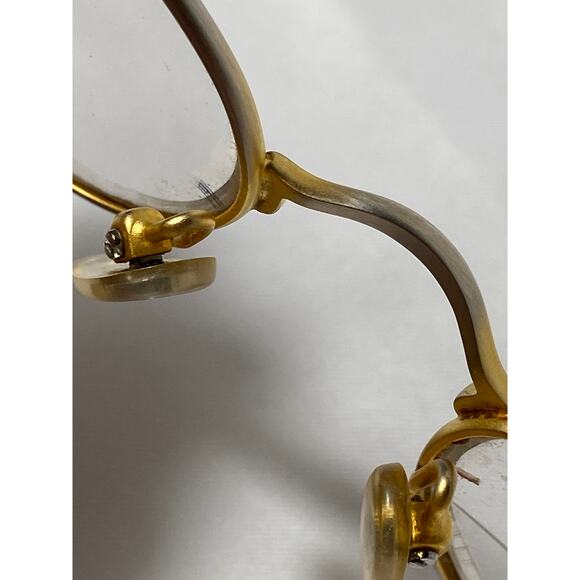 Martine Sitbon Eyeglasses FRAMES ONLY Gold Tone Filigree Detail 6548 48-19 140 - Picture 10 of 11
